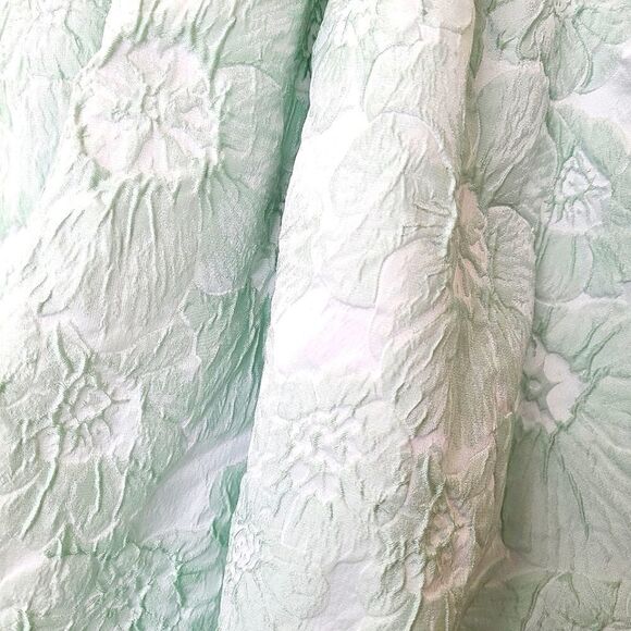Mendocino Mint Green A-Line Embossed Floral Cocktail Dress - NWT - Picture 5 of 13